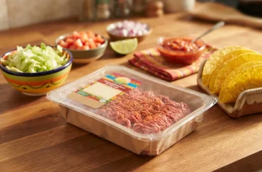 Simple Truth Ground Beef for Tacos in its packaging.